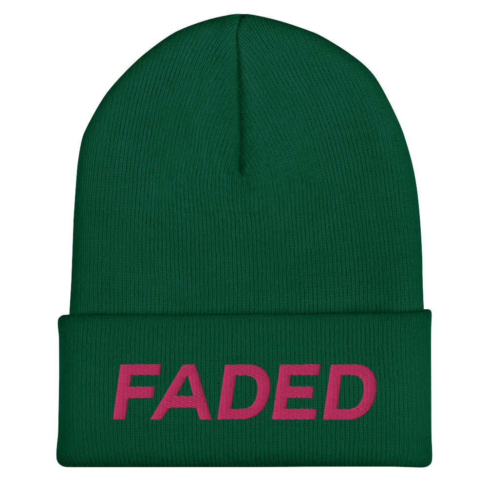 Faded (Flamingo) Cuffed Beanie