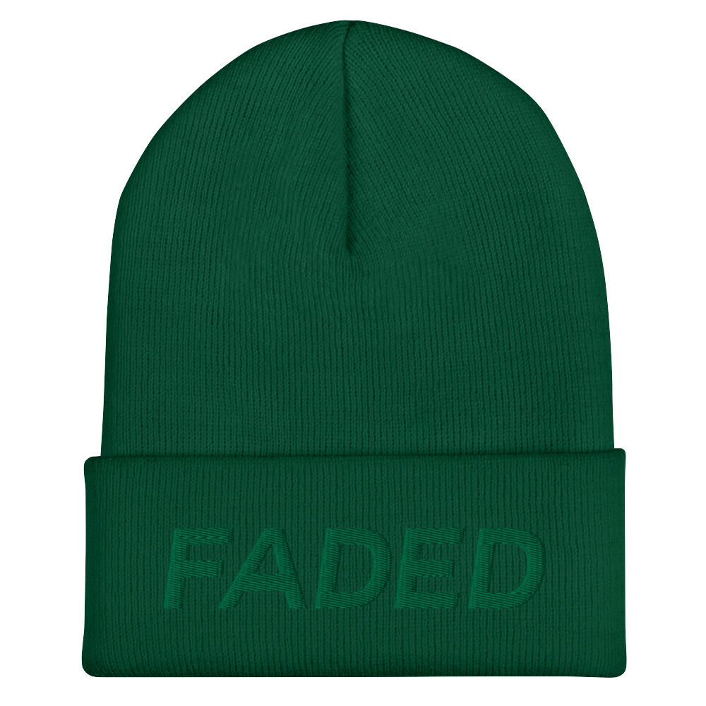 Faded (Green) Cuffed Beanie