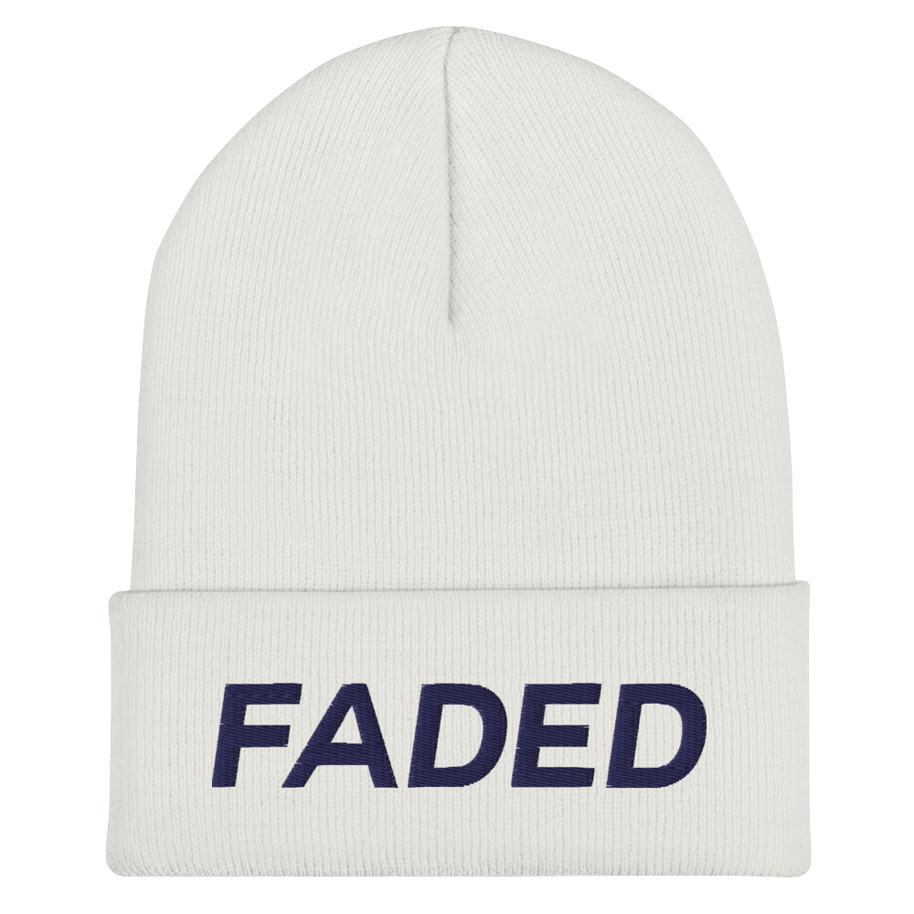 Faded (Navy) Cuffed Beanie