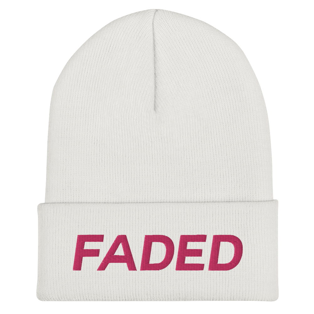 Faded (Flamingo) Cuffed Beanie