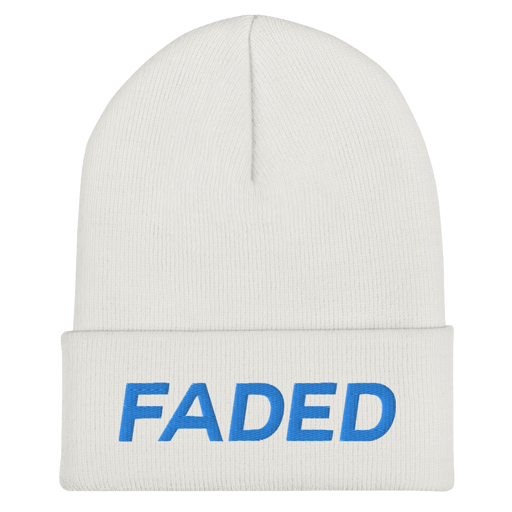 Faded (Aqua/Teal) Cuffed Beanie