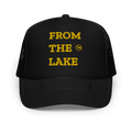 From The Lake (Yellow Embroidery) Foam Trucker Hat - Faded Fabrics