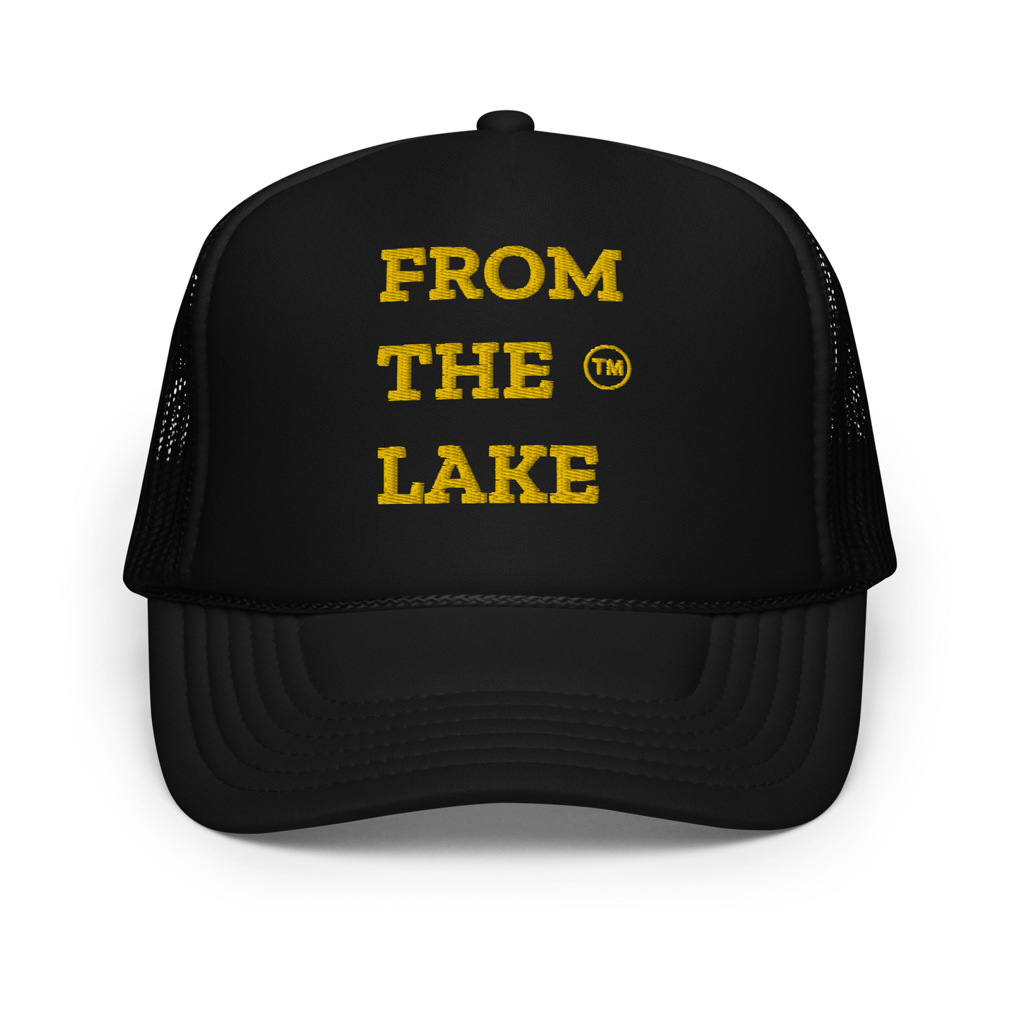 From The Lake (Yellow Embroidery) Foam Trucker Hat