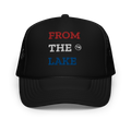 From The Lake (Red/White/Blue) Foam Trucker Hat - Faded Fabrics
