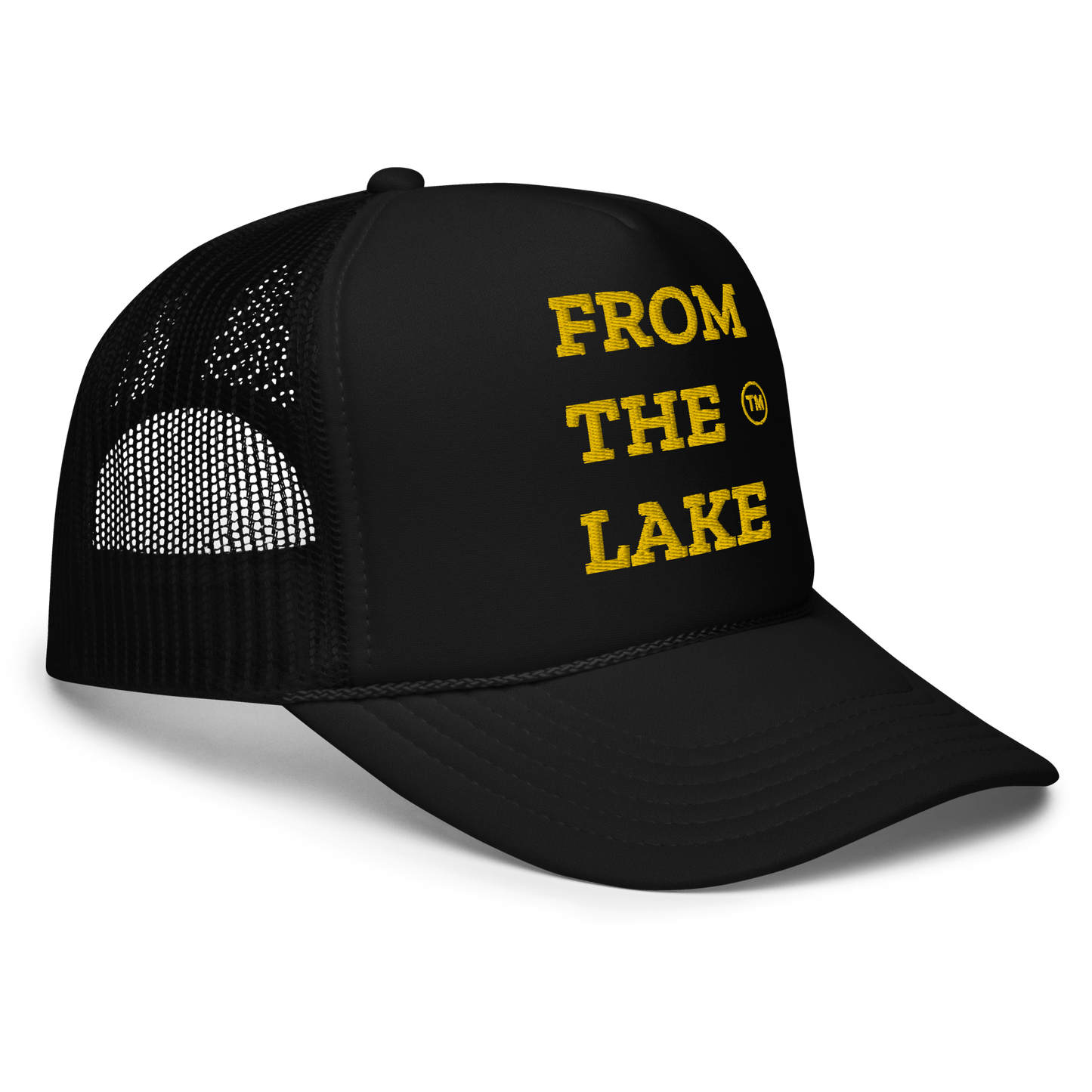 From The Lake (Yellow Embroidery) Foam Trucker Hat