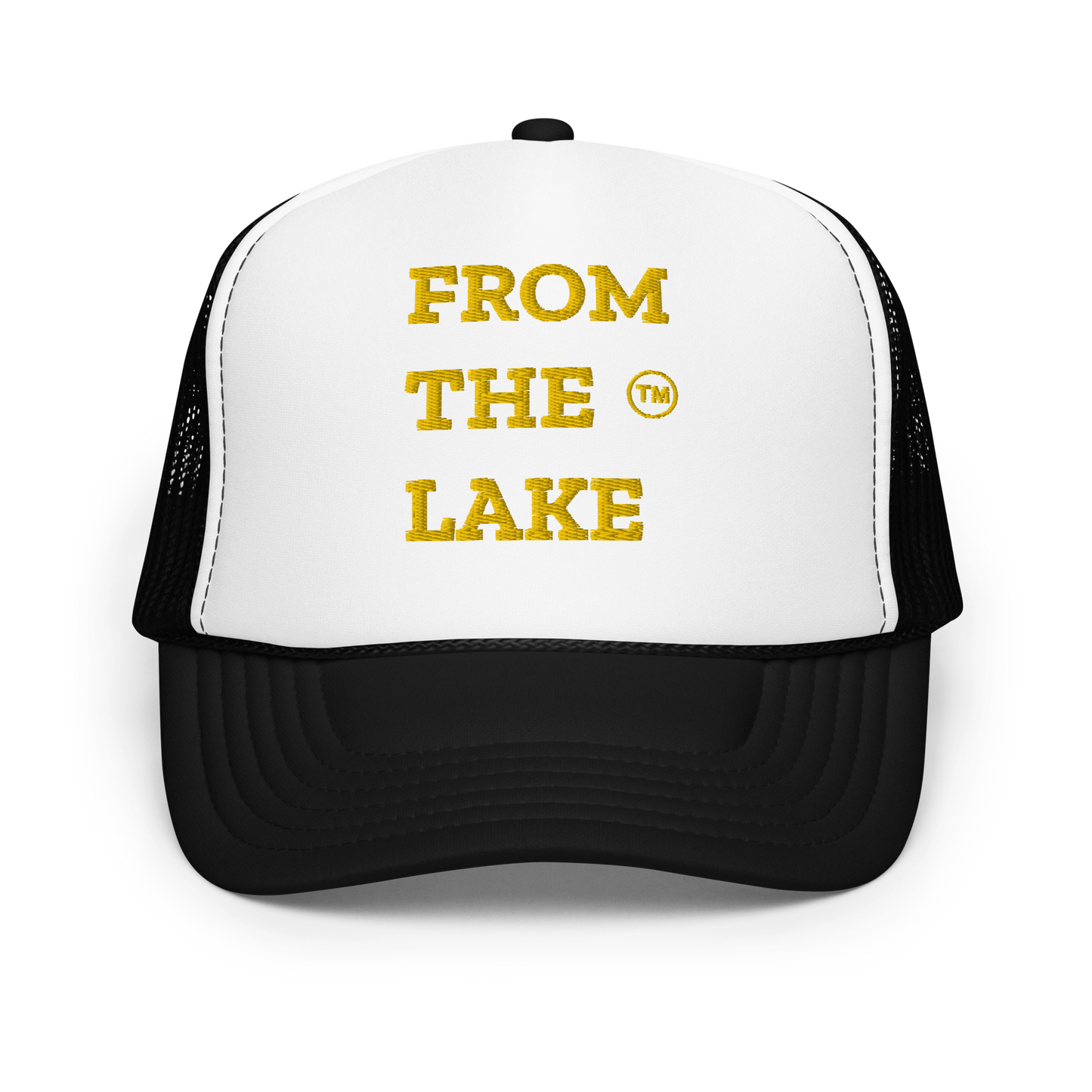 From The Lake (Yellow Embroidery) Foam Trucker Hat