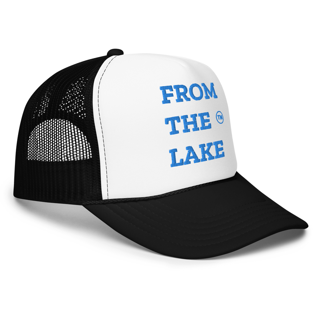 From The Lake (Baby Blue Embroidery) Foam Trucker Hat