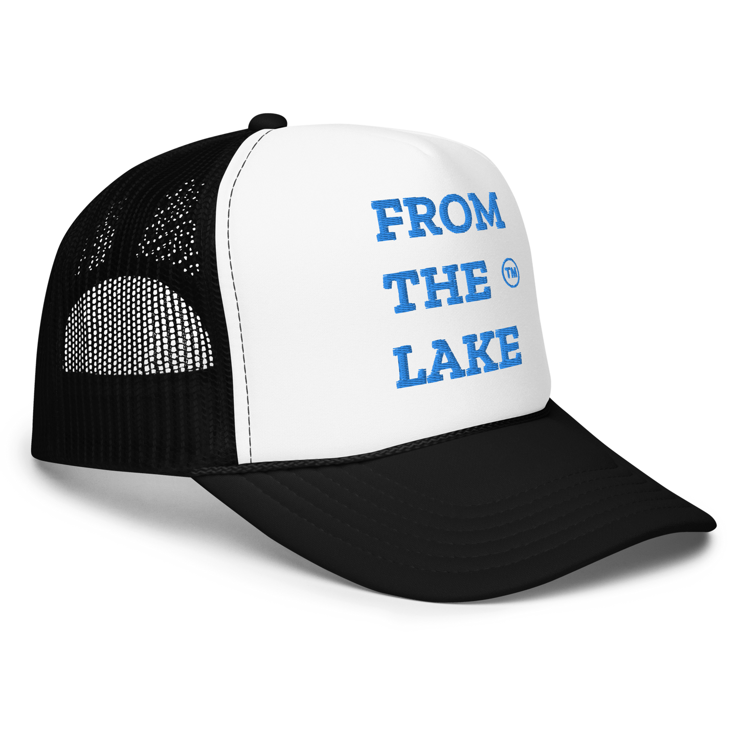 From The Lake (Baby Blue Embroidery) Foam Trucker Hat