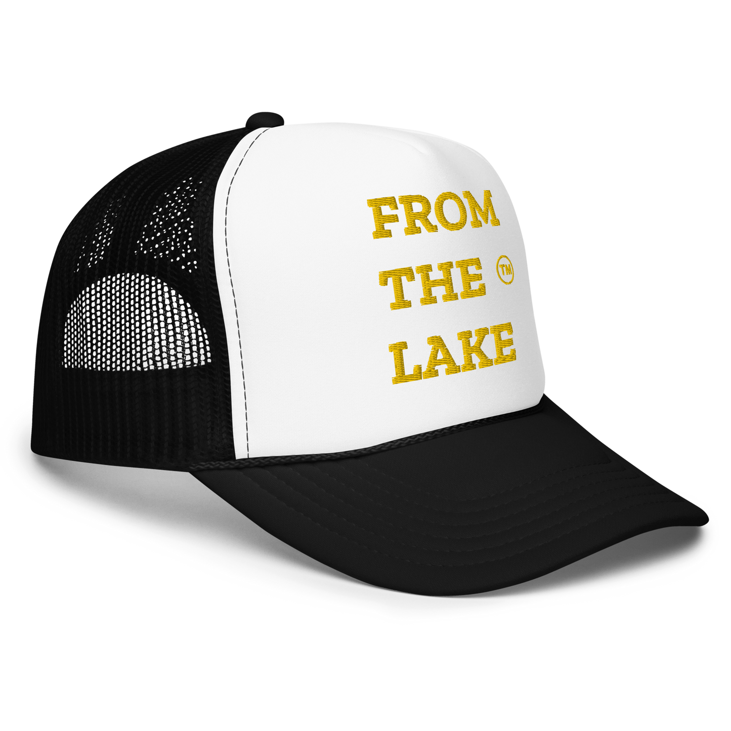 From The Lake (Yellow Embroidery) Foam Trucker Hat