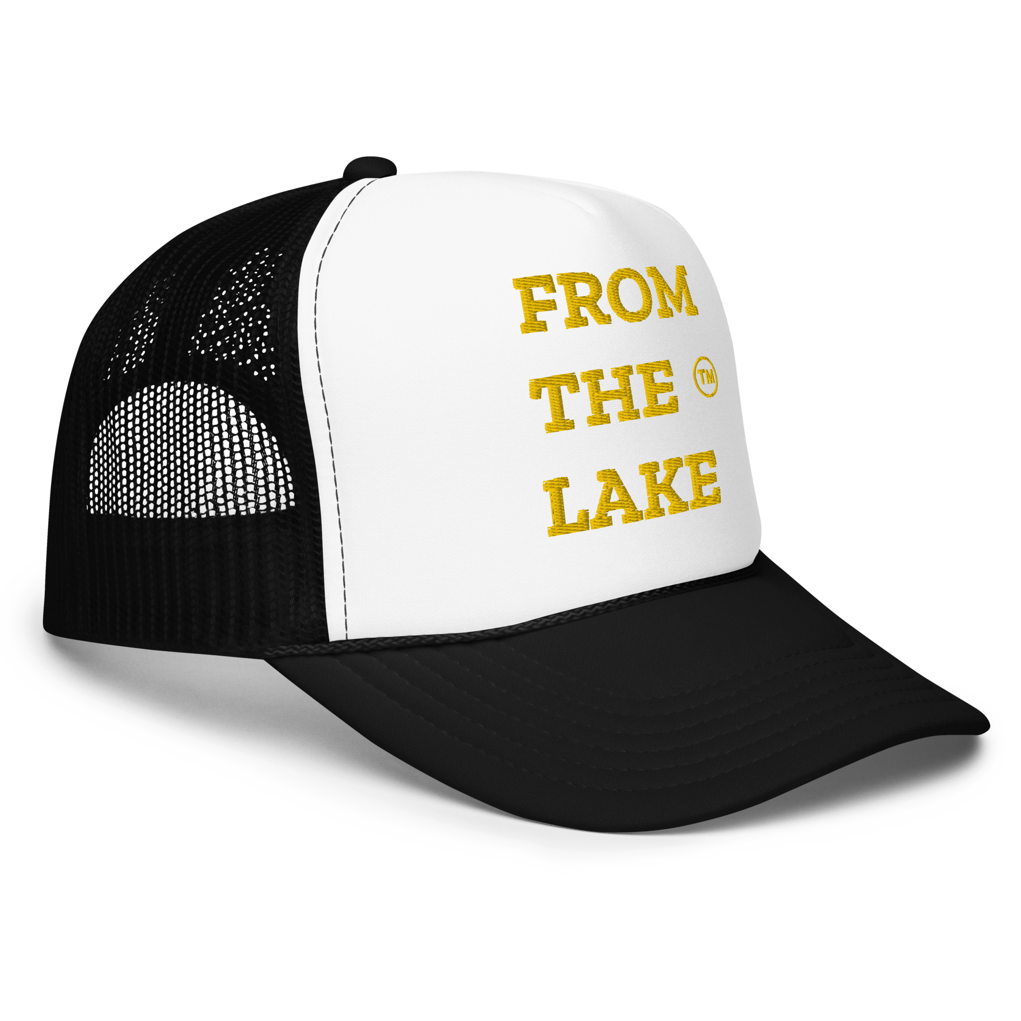 From The Lake (Yellow Embroidery) Foam Trucker Hat