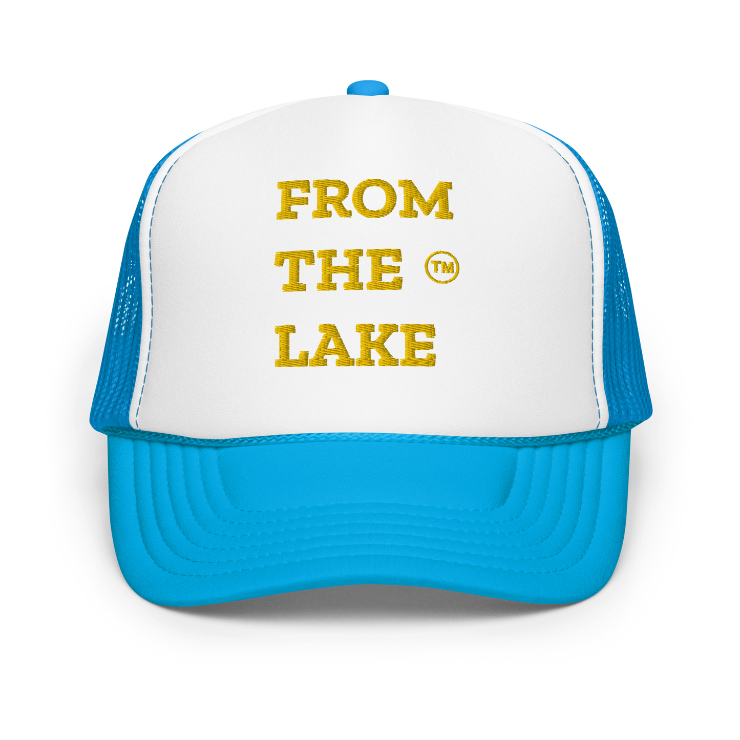 From The Lake (Yellow Embroidery) Foam Trucker Hat