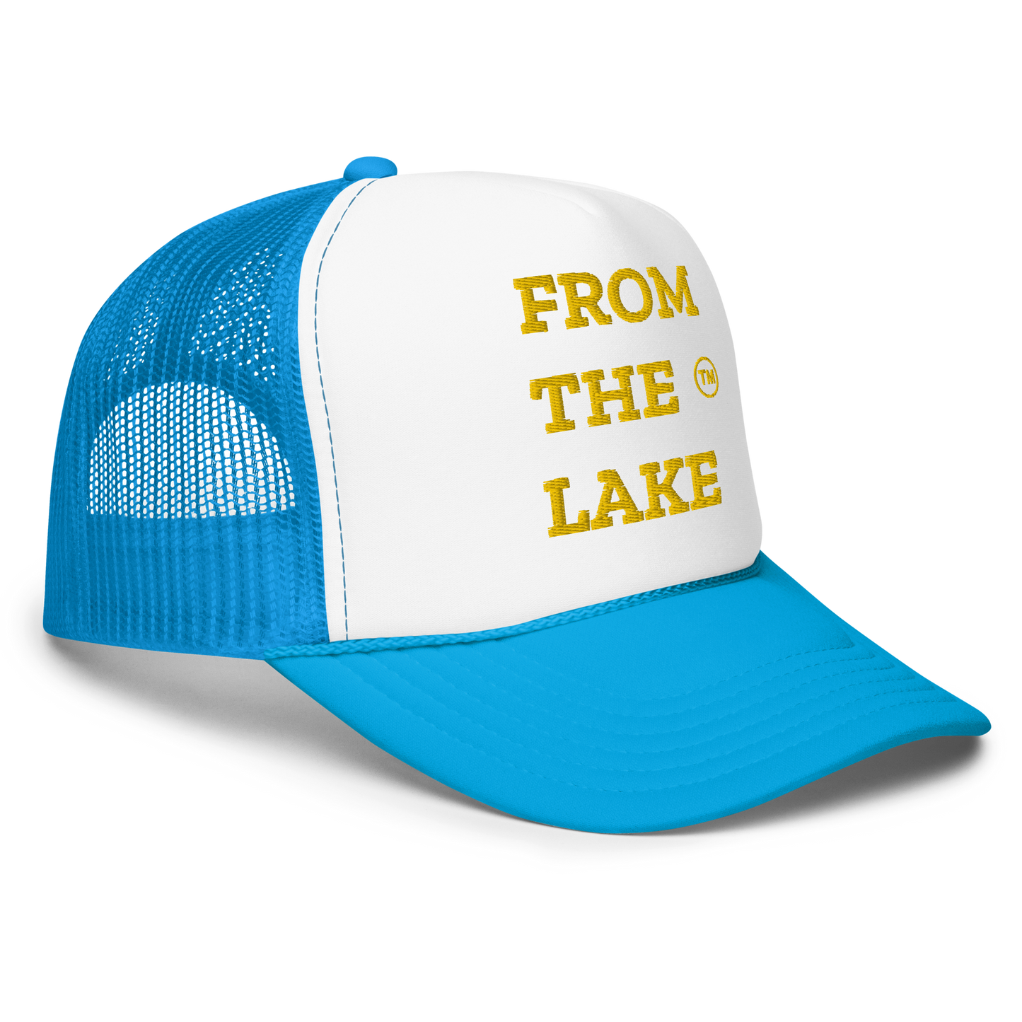 From The Lake (Yellow Embroidery) Foam Trucker Hat