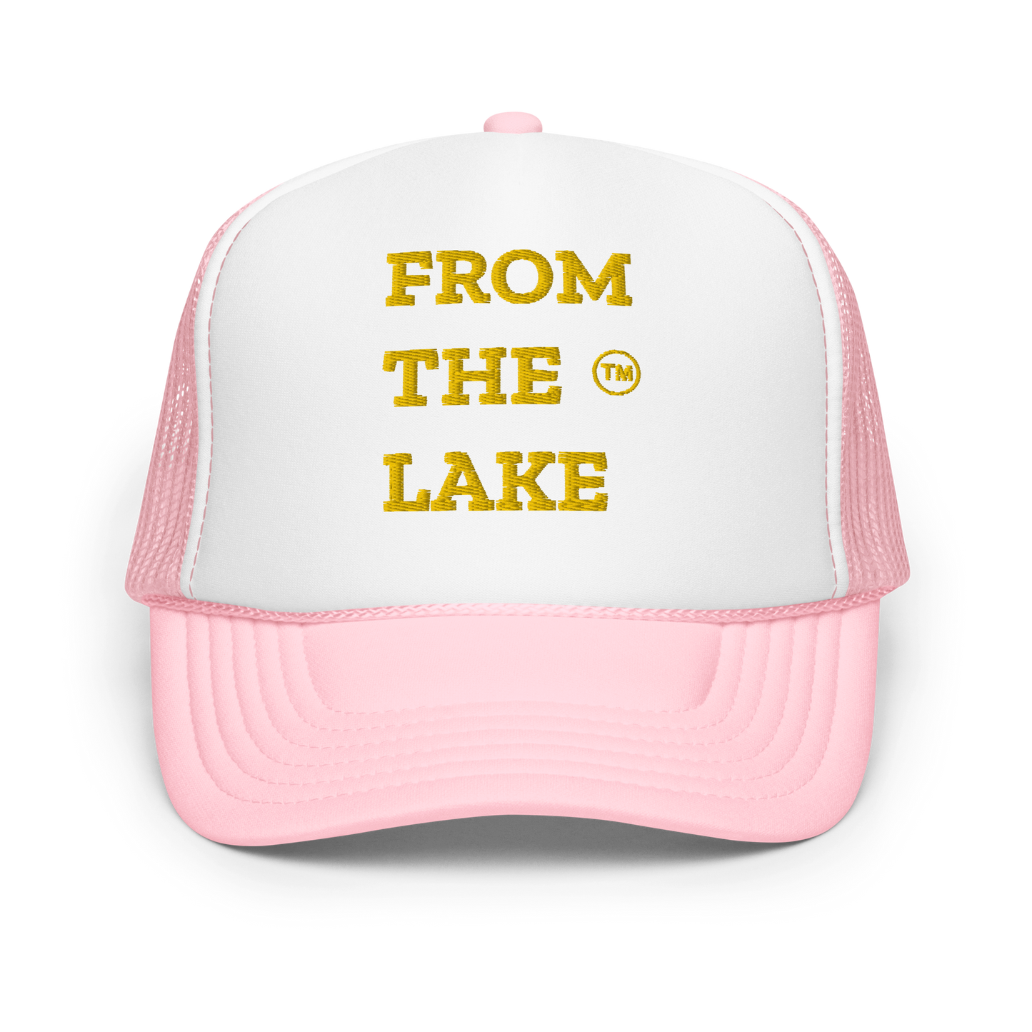 From The Lake (Yellow Embroidery) Foam Trucker Hat