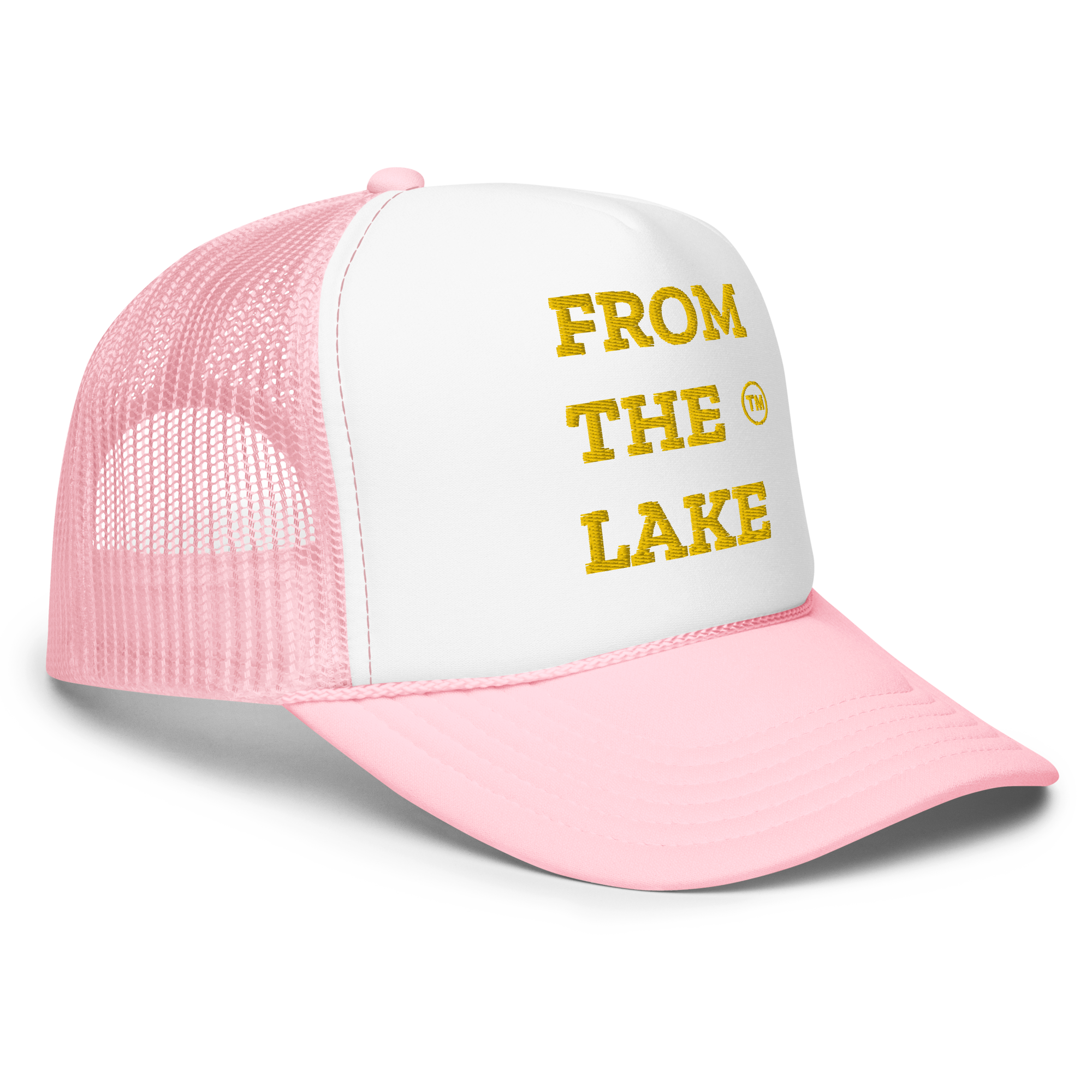 From The Lake (Yellow Embroidery) Foam Trucker Hat