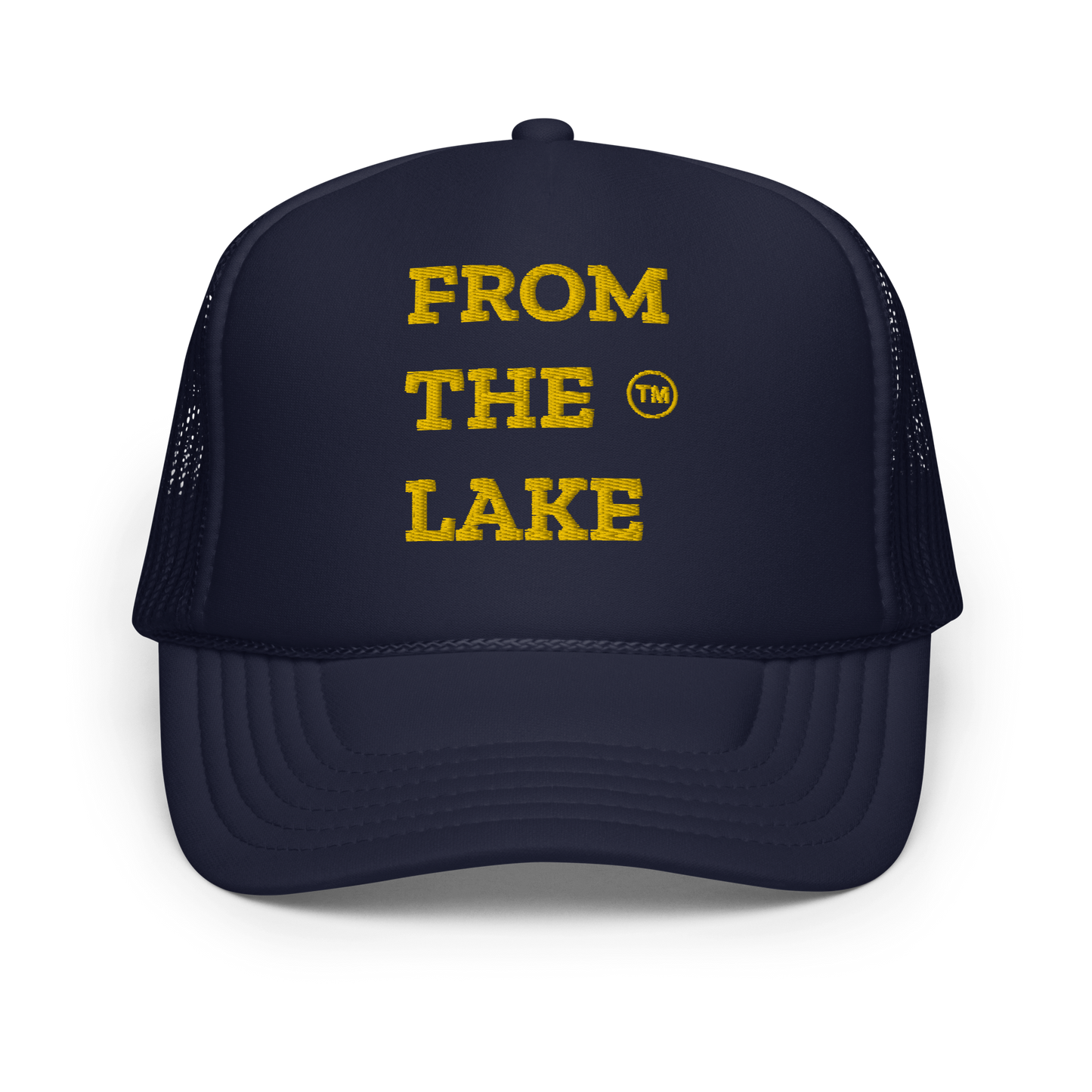 From The Lake (Yellow Embroidery) Foam Trucker Hat