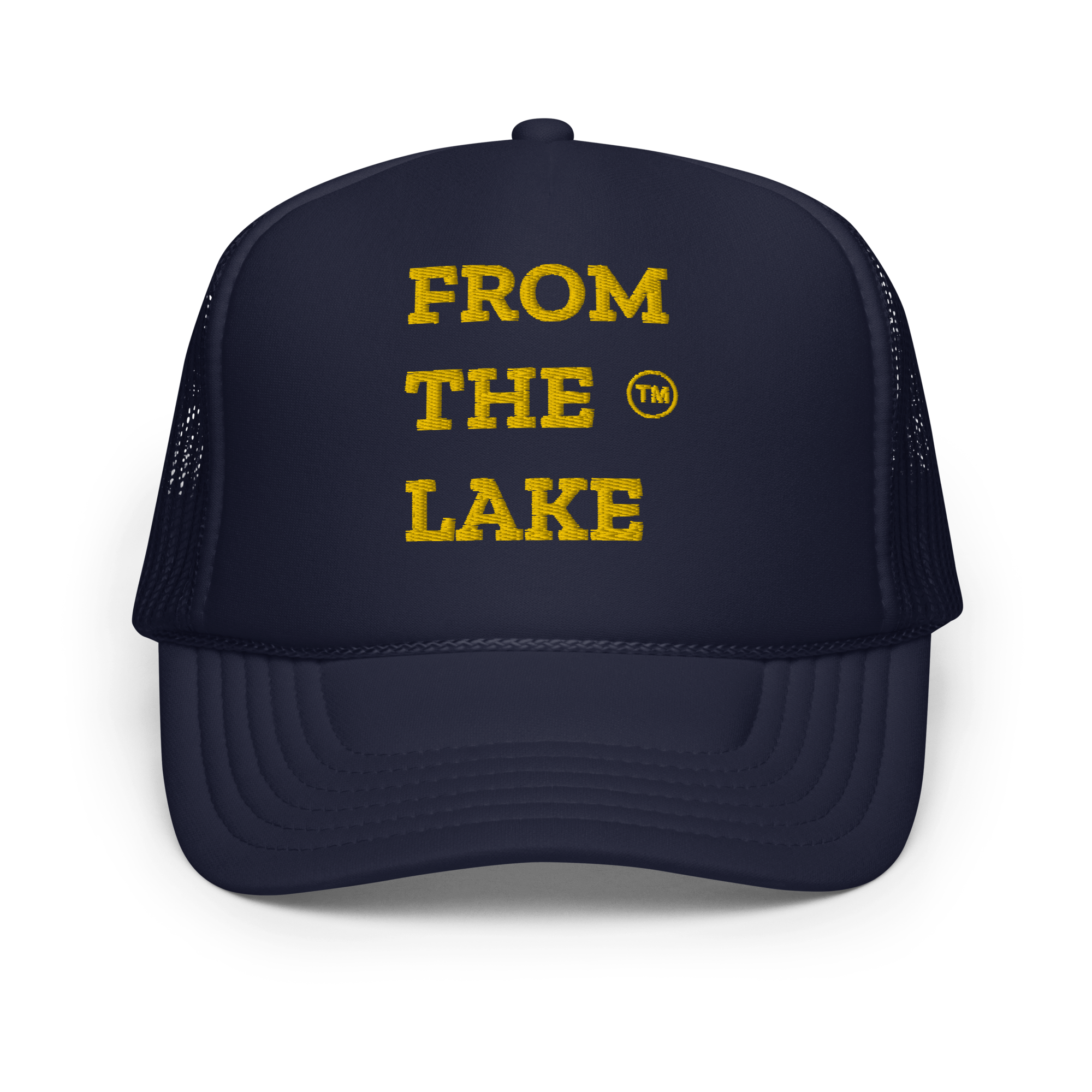 From The Lake (Yellow Embroidery) Foam Trucker Hat