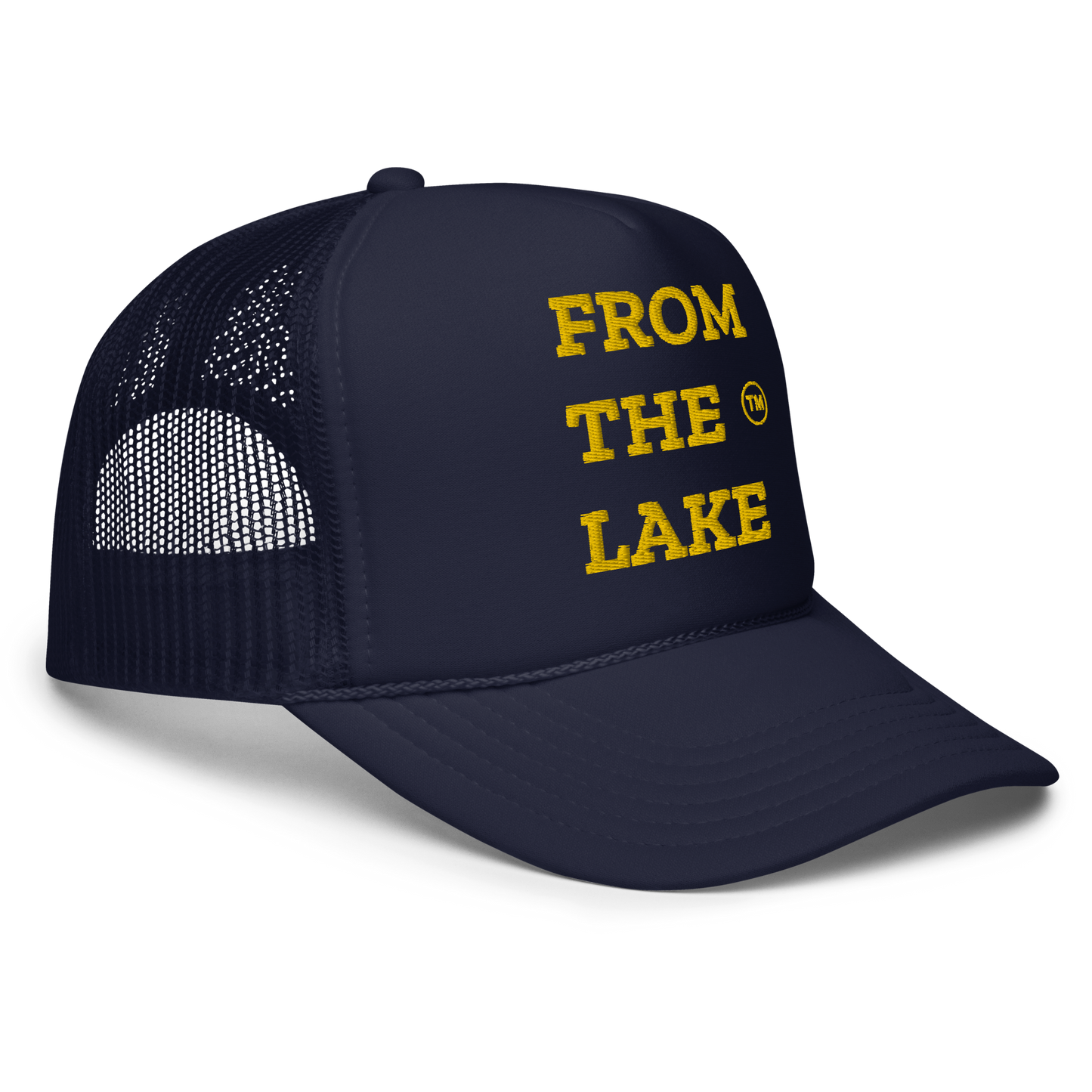 From The Lake (Yellow Embroidery) Foam Trucker Hat