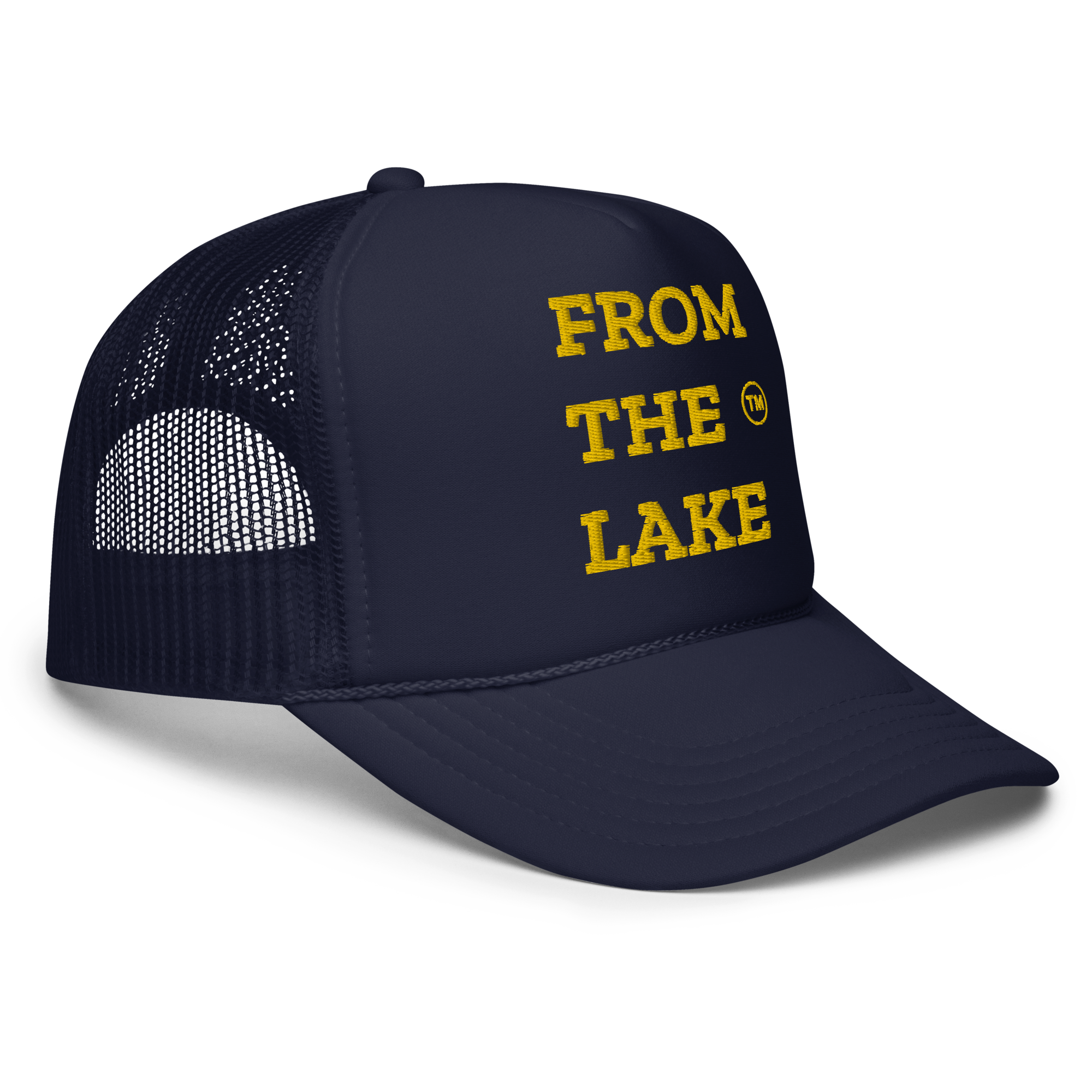 From The Lake (Yellow Embroidery) Foam Trucker Hat