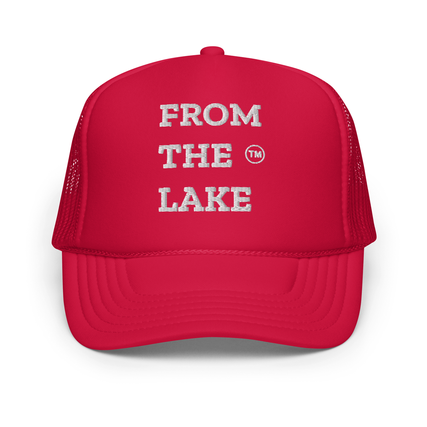 From The Lake (White Embroidery) Foam Trucker Hat