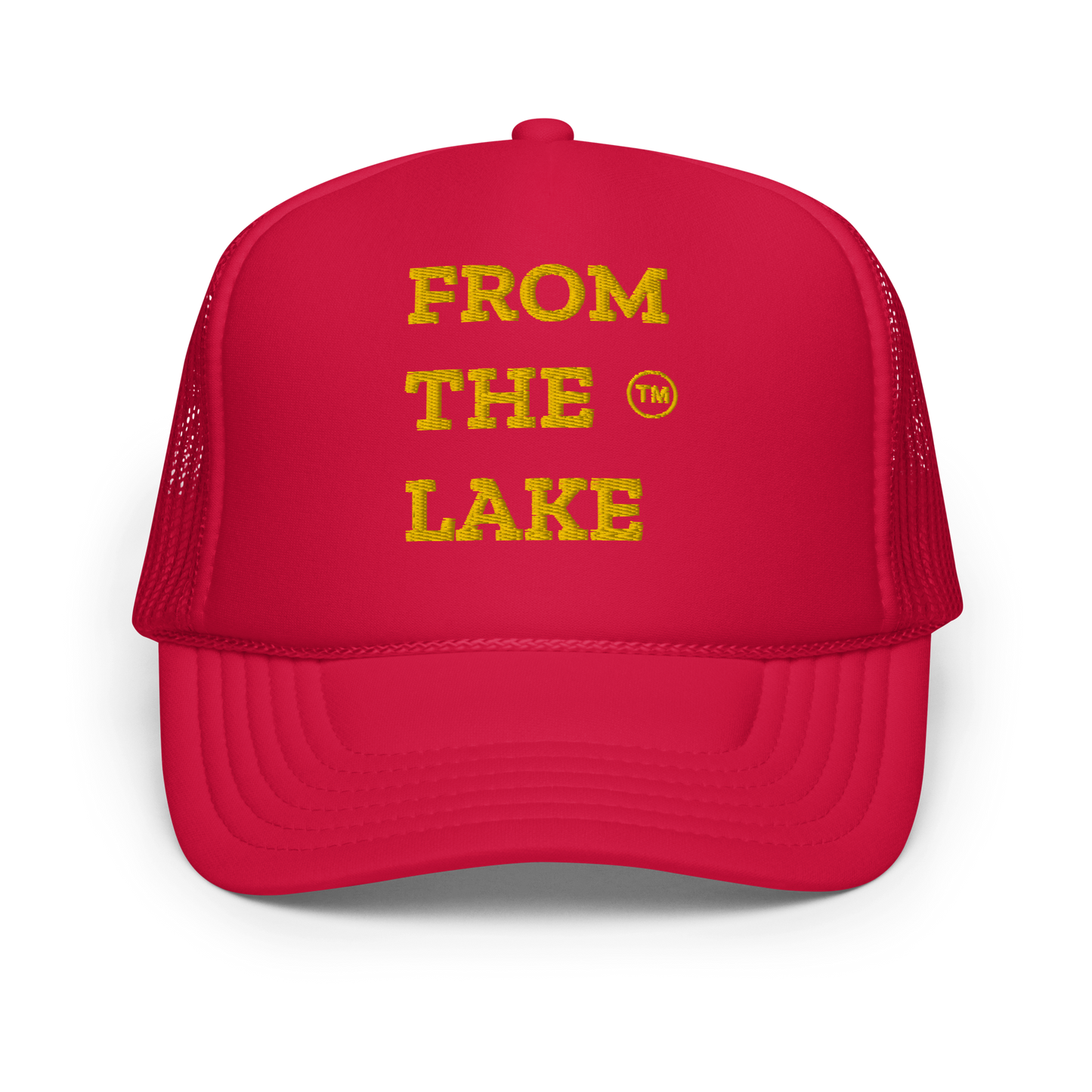 From The Lake (Yellow Embroidery) Foam Trucker Hat