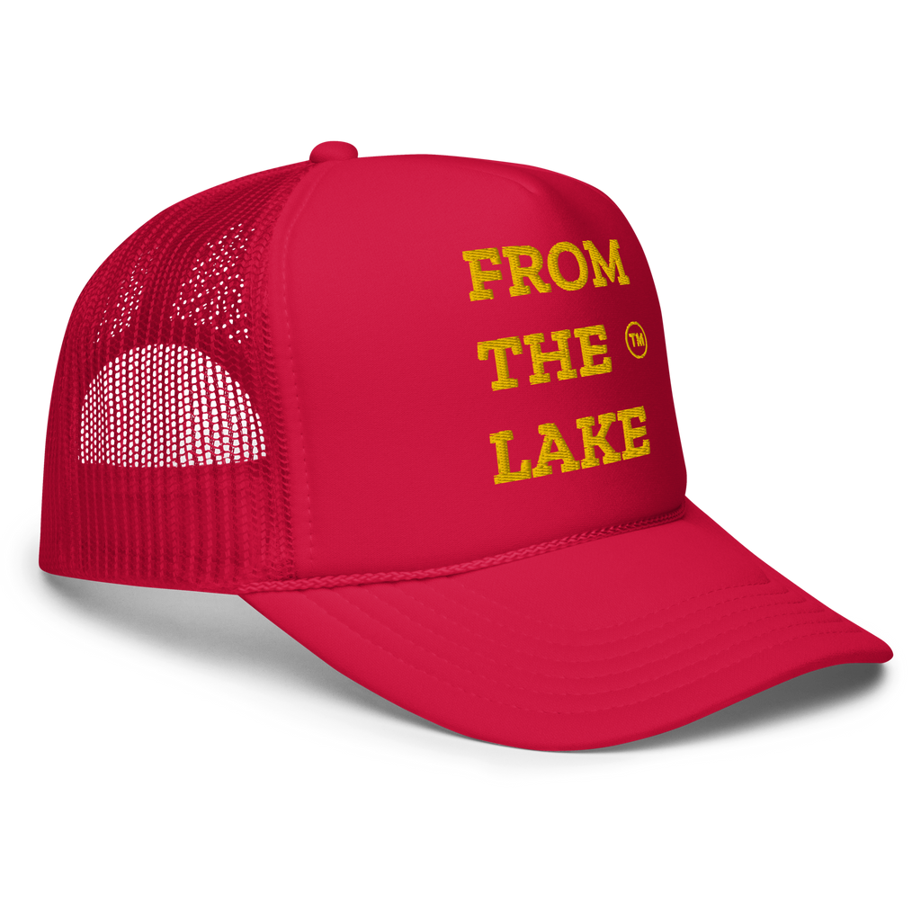 From The Lake (Yellow Embroidery) Foam Trucker Hat