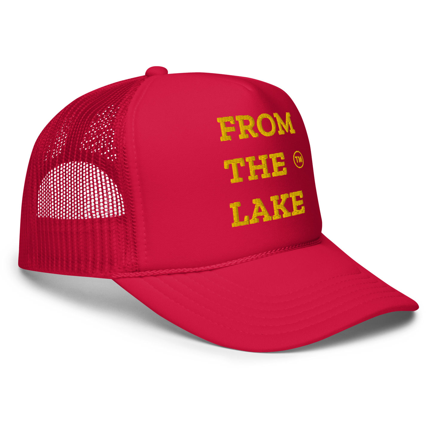 From The Lake (Yellow Embroidery) Foam Trucker Hat