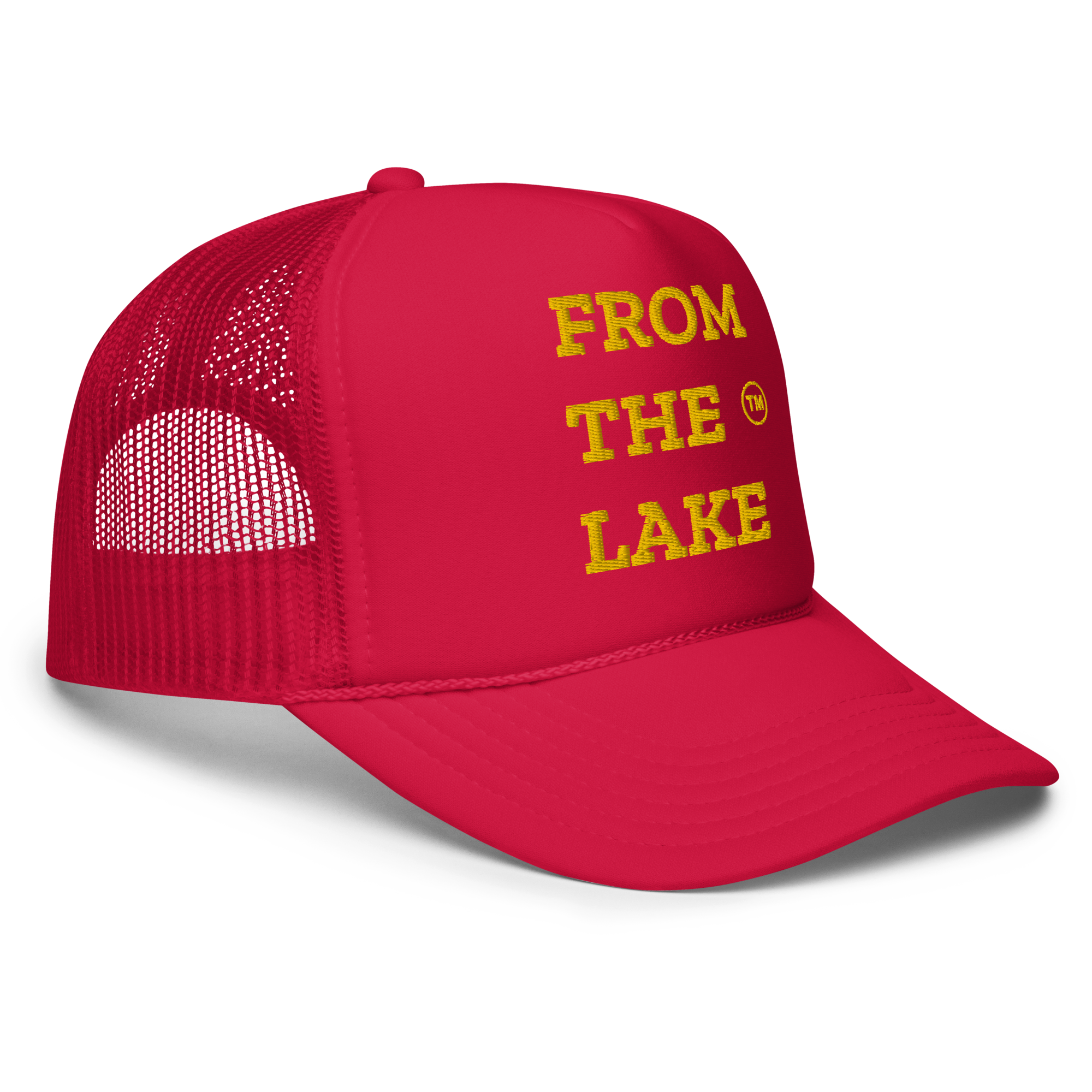 From The Lake (Yellow Embroidery) Foam Trucker Hat