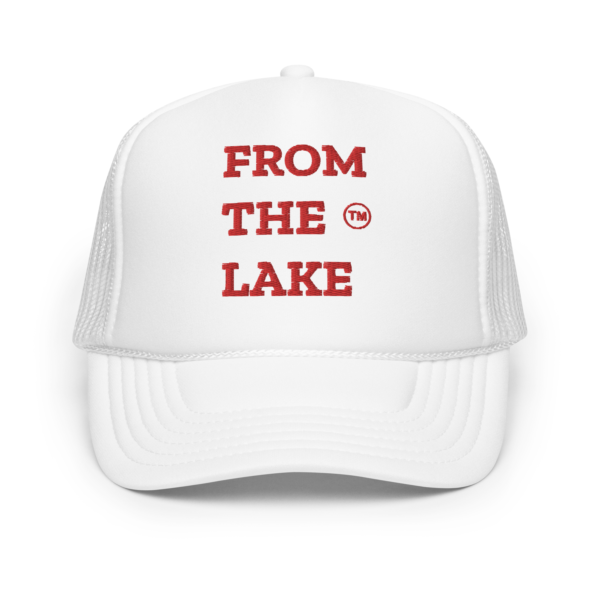 From The Lake (Red Embroidery) Foam Trucker Hat