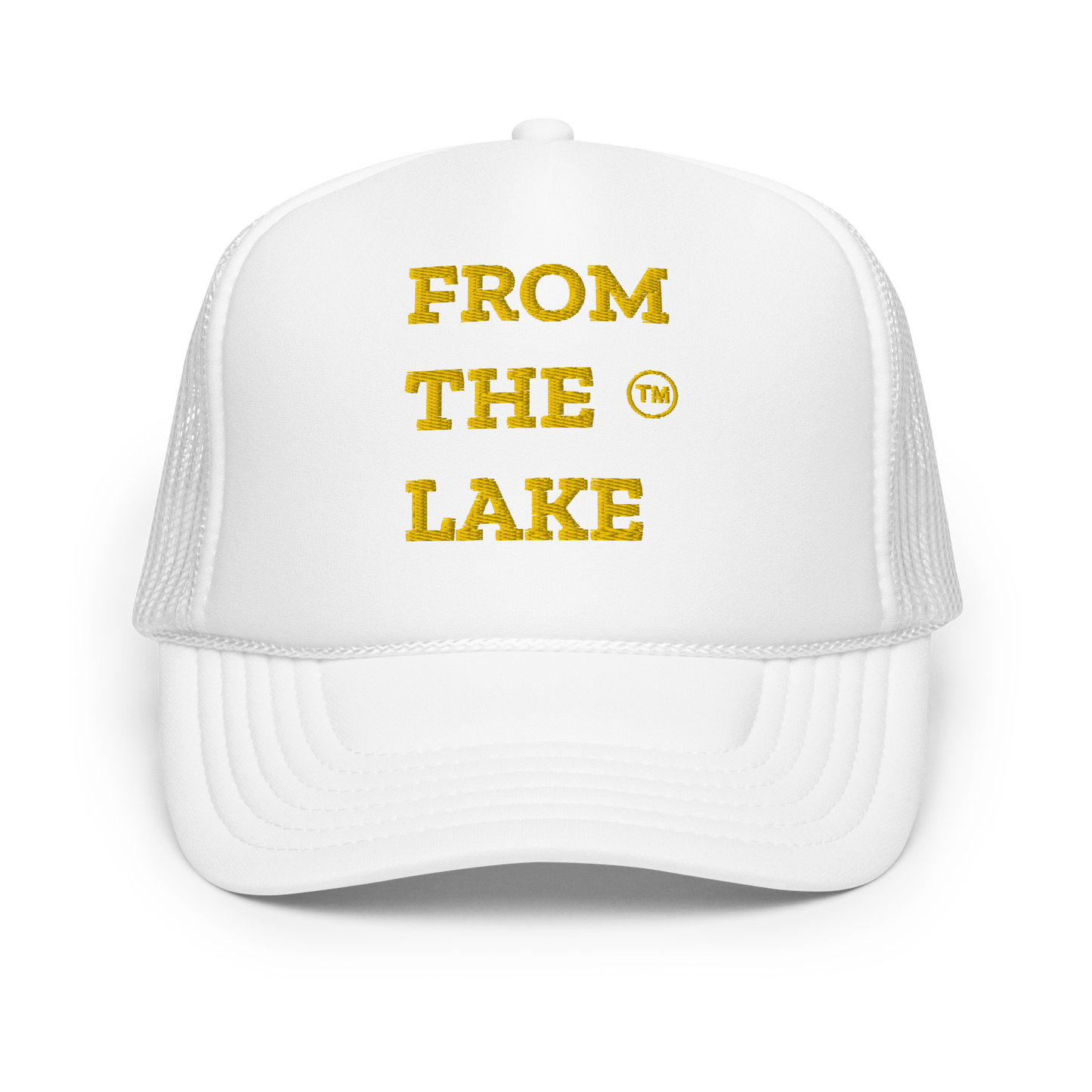 From The Lake (Yellow Embroidery) Foam Trucker Hat