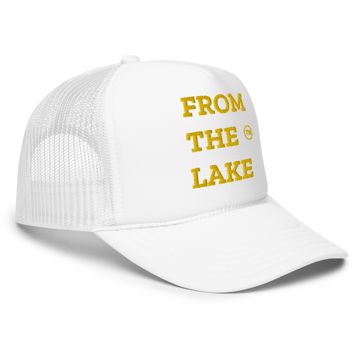 From The Lake (Yellow Embroidery) Foam Trucker Hat