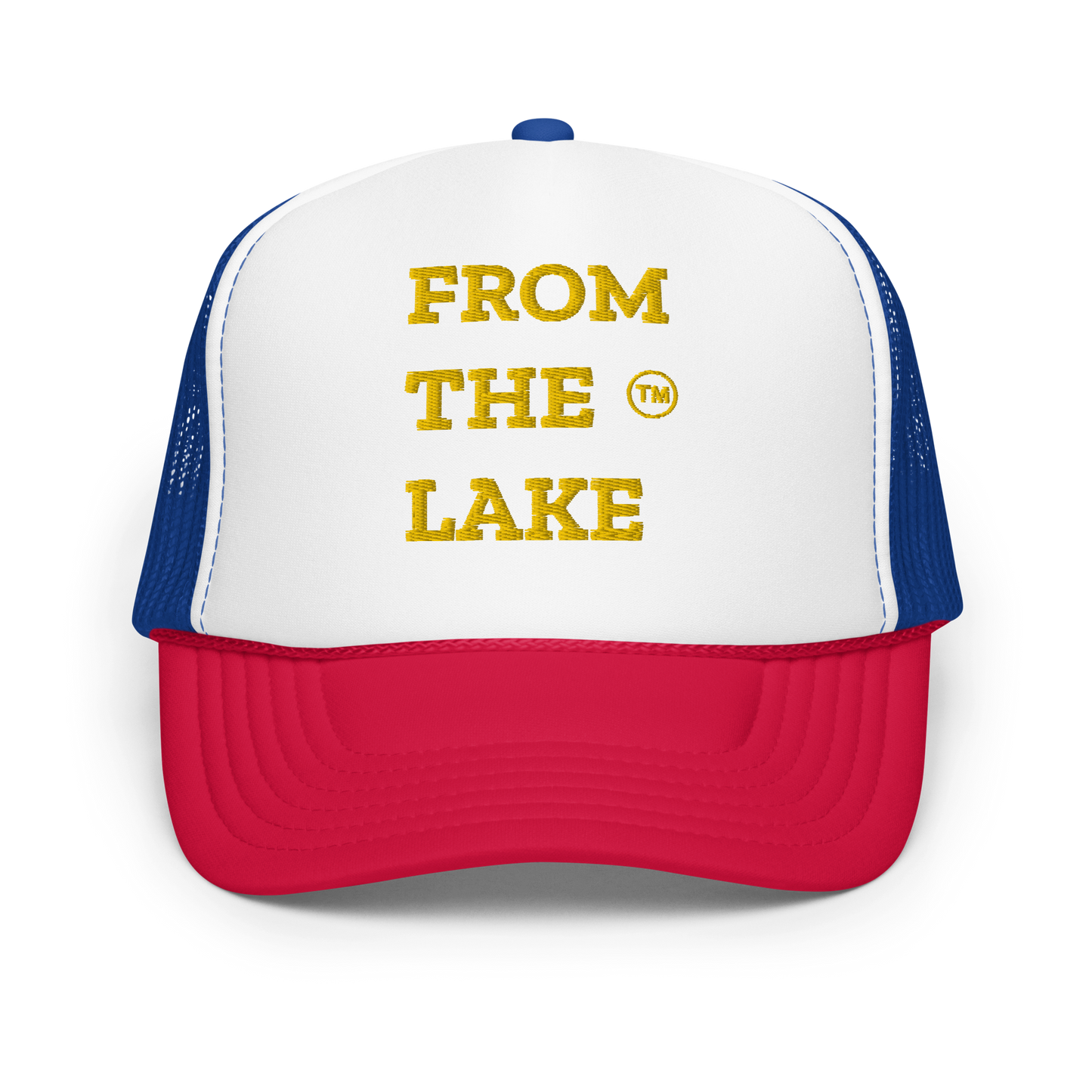 From The Lake (Yellow Embroidery) Foam Trucker Hat