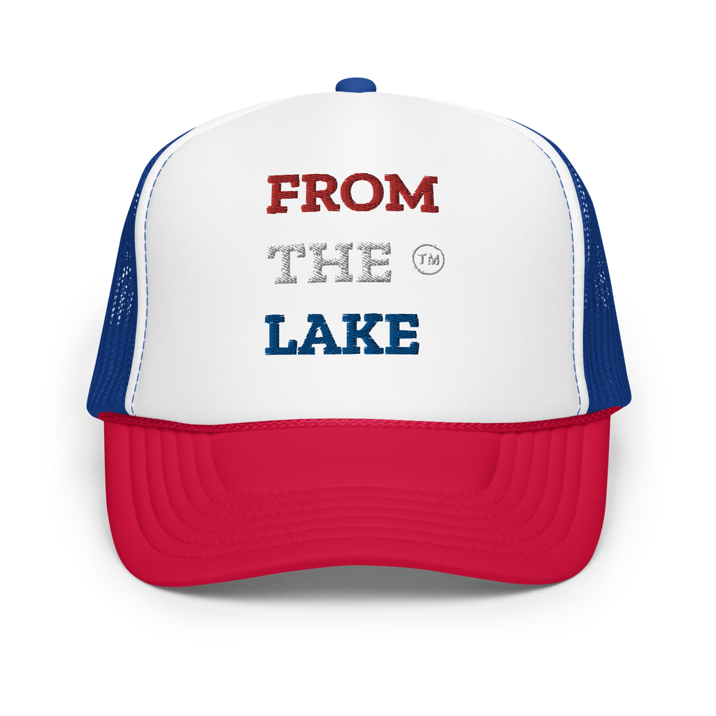 From The Lake (Red/White/Blue) Foam Trucker Hat