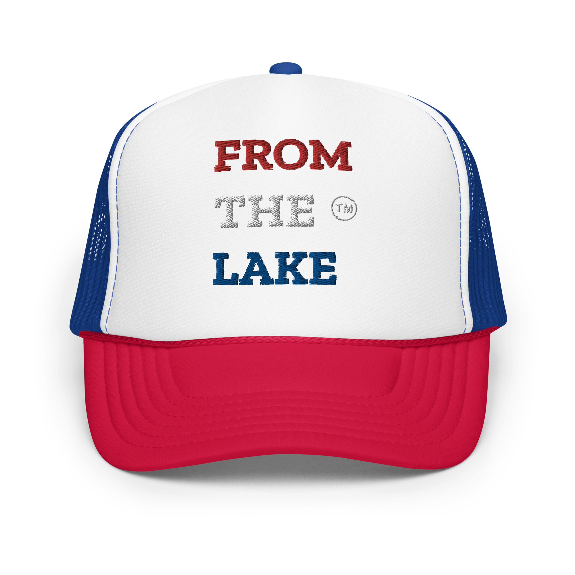 From The Lake (Red/White/Blue) Foam Trucker Hat