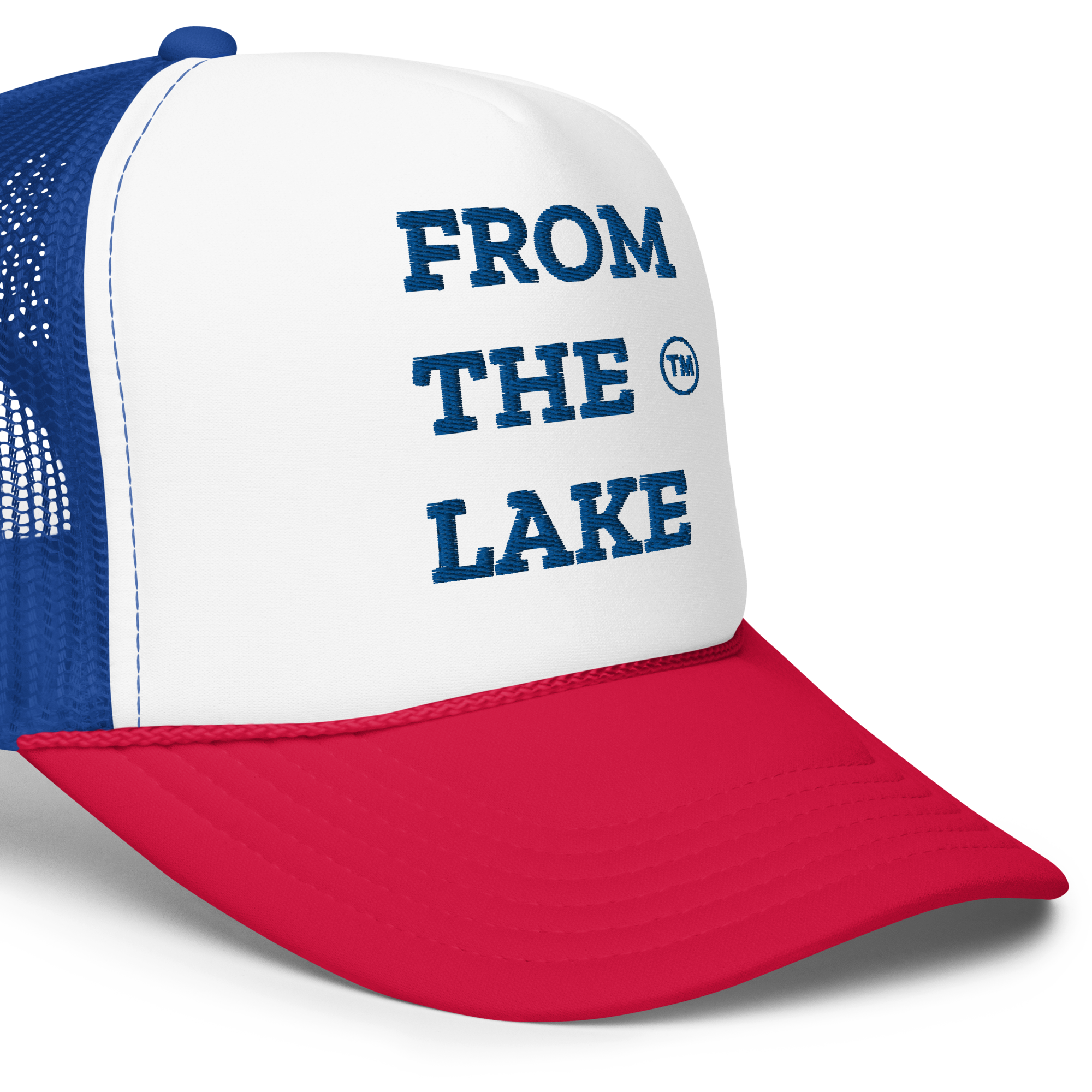 From The Lake (Royal Embroidery) Foam Trucker Hat