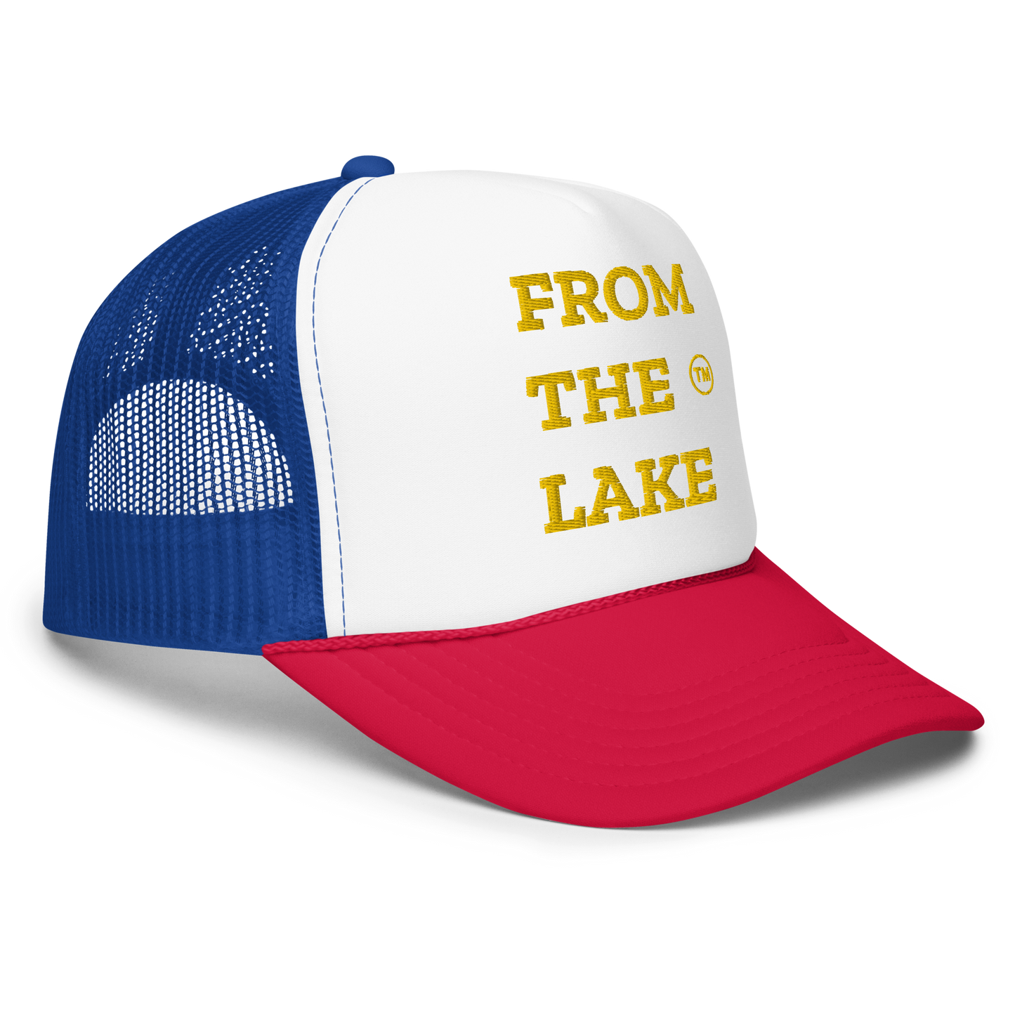 From The Lake (Yellow Embroidery) Foam Trucker Hat