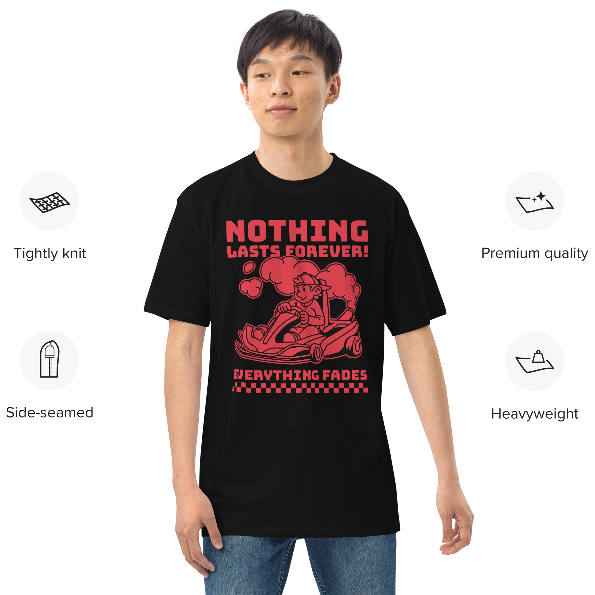 Nothing Lasts Forever Premium Oversized Heavyweight Tee