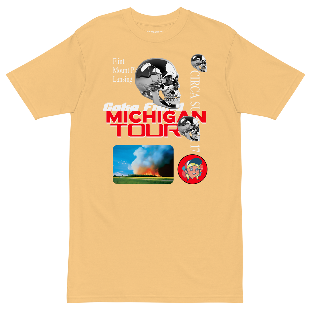 Cake Fiend Michigan Tour Heavyweight Premium Oversized Tee