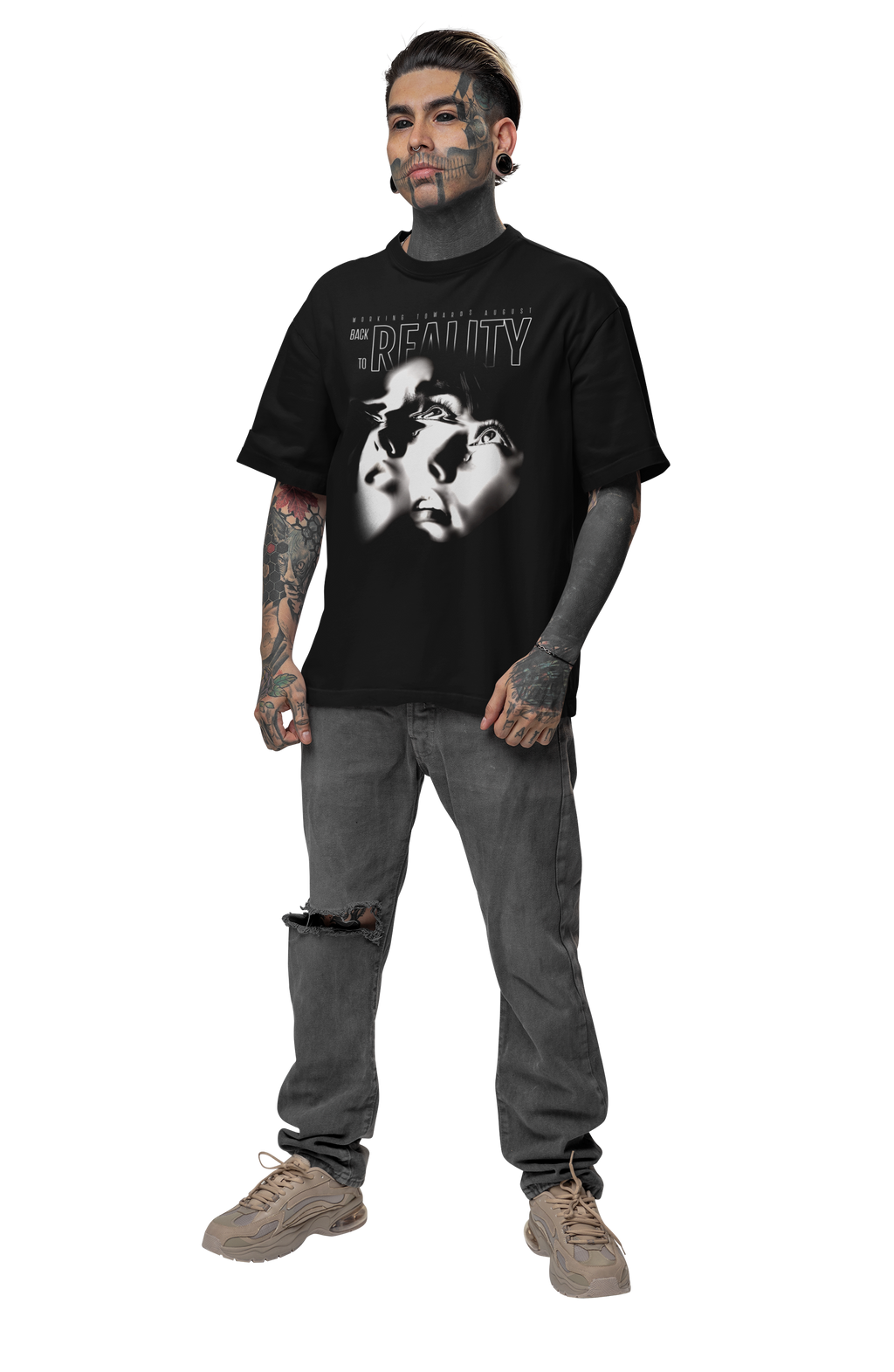 Working Towards August "BACK TO REALITY" Premium Heavyweight Tee