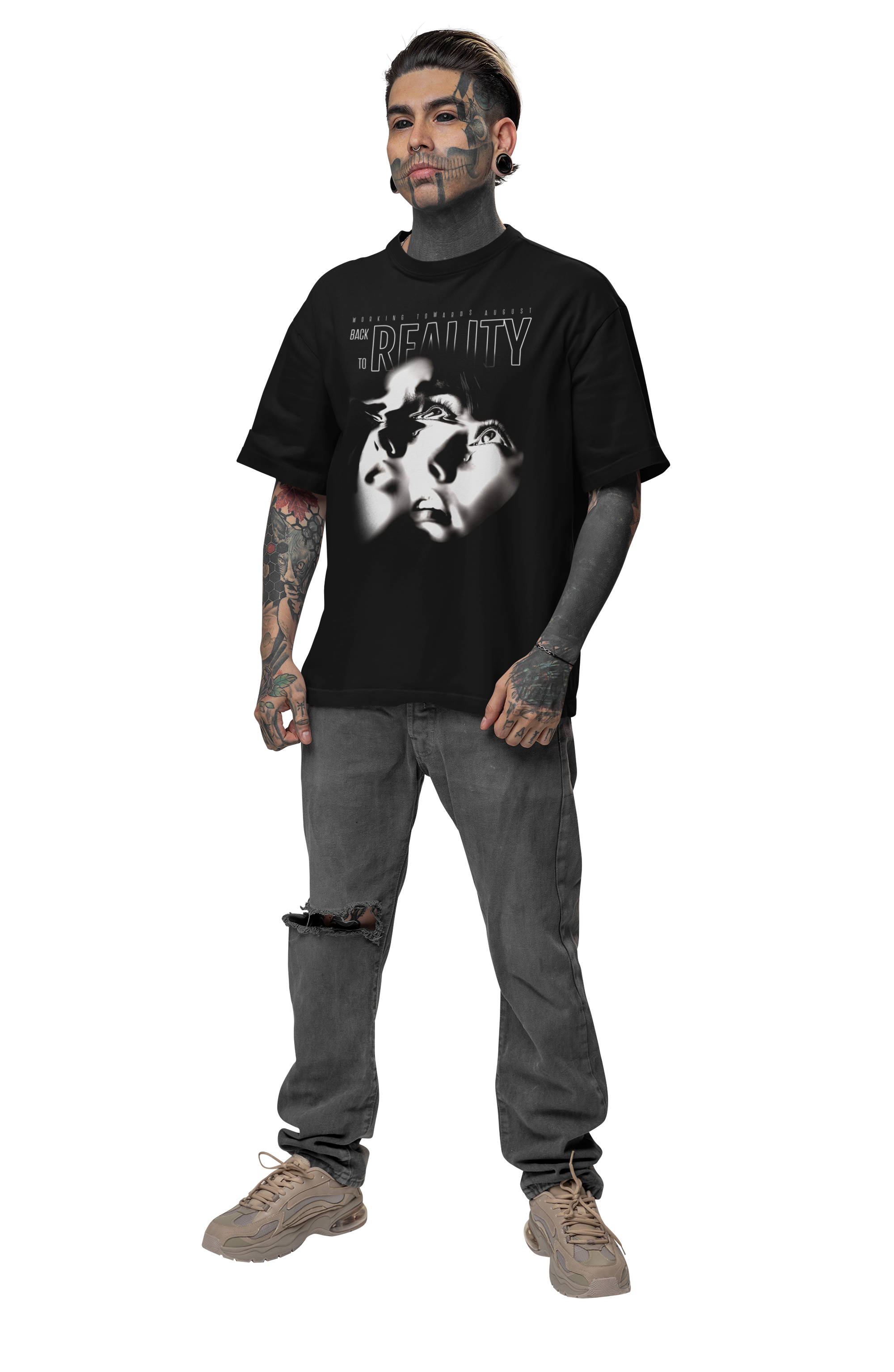 Working Towards August "BACK TO REALITY" Premium Heavyweight Tee