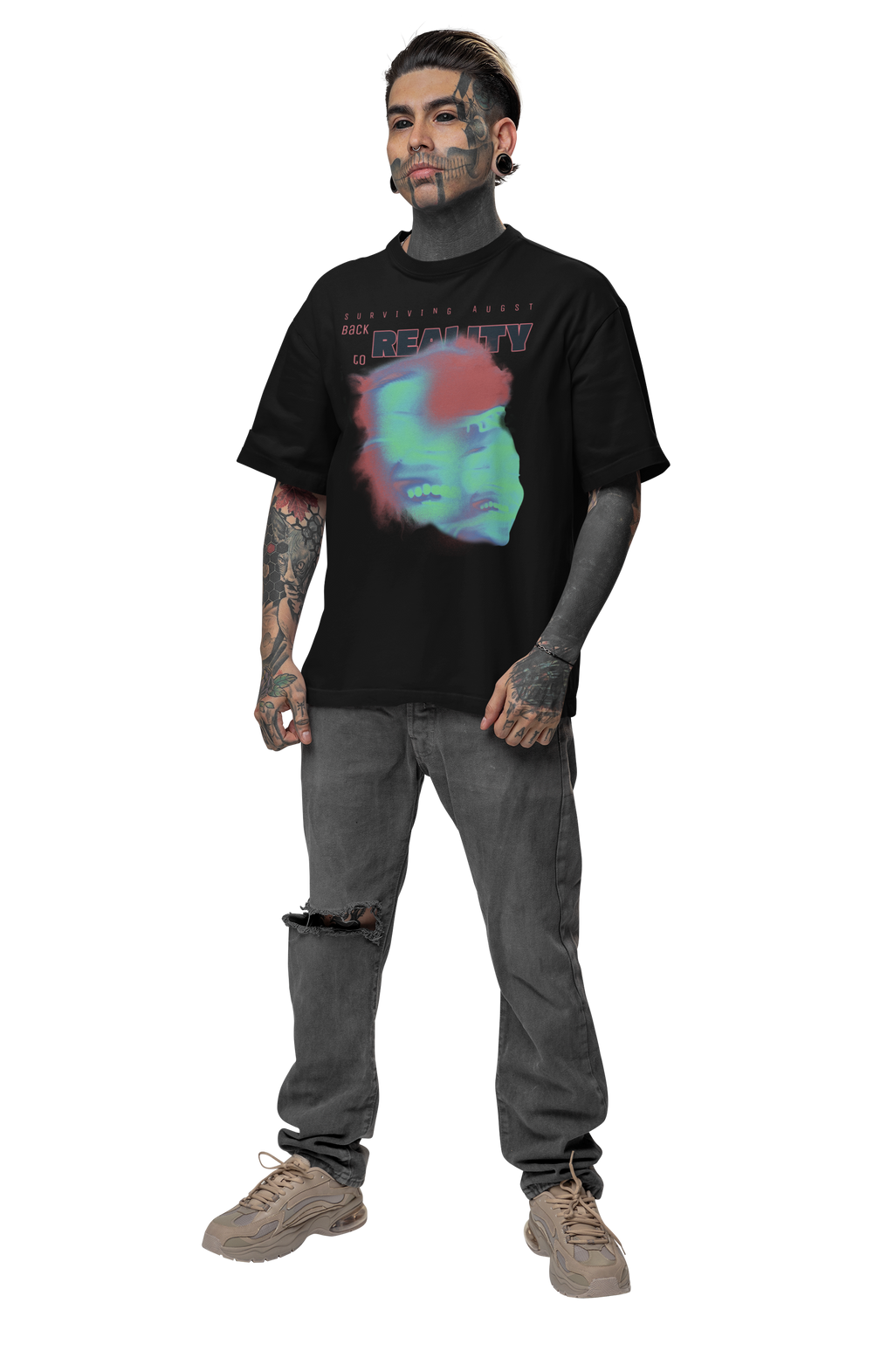 Working Towards August "BACK TO REALITY" Premium Heavyweight Tee