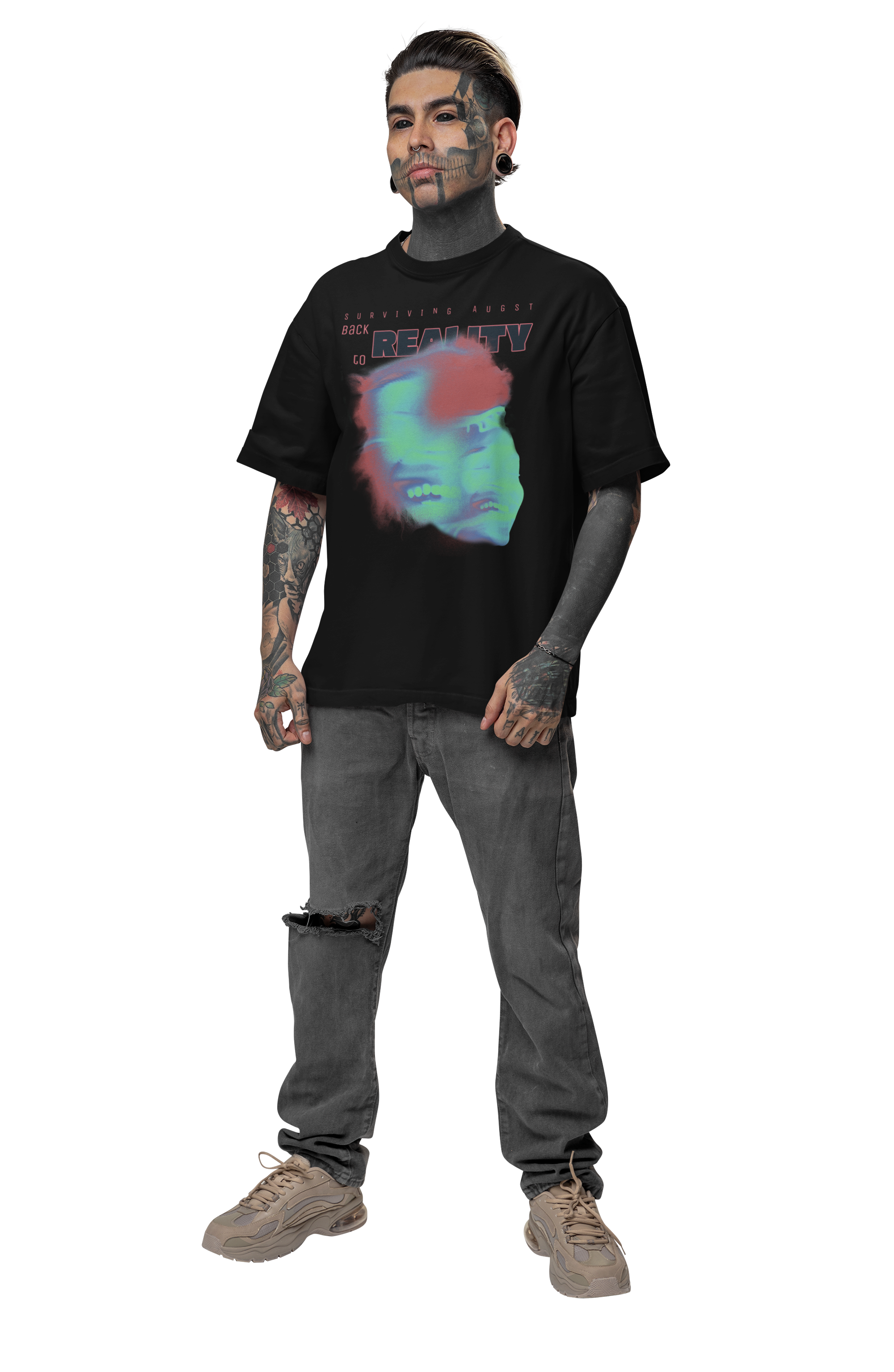 Working Towards August "BACK TO REALITY" Premium Heavyweight Tee