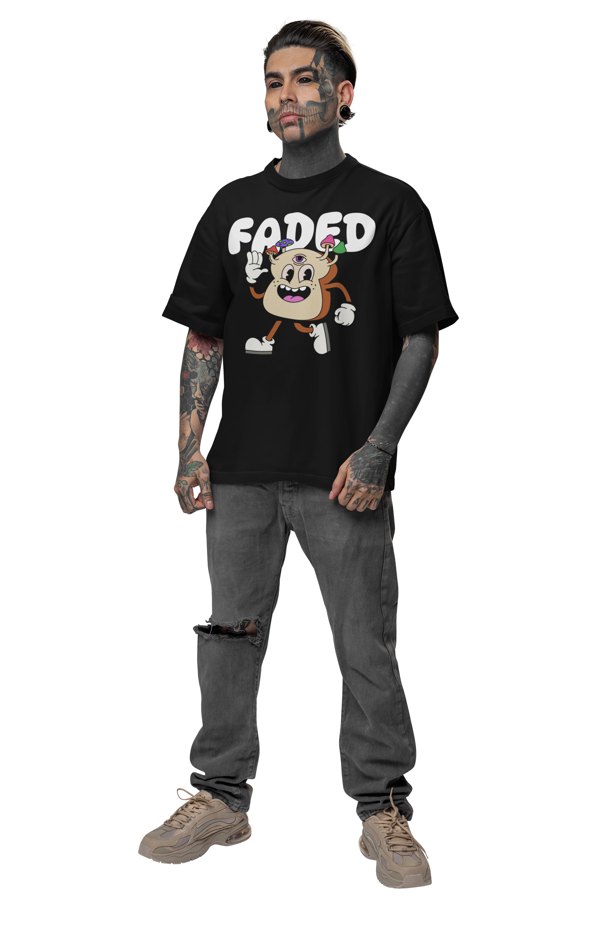 Faded Mushroom Sandwich Heavyweight Premium Tee