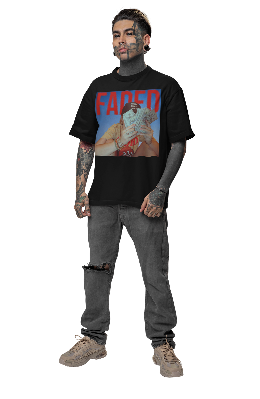 Faded Graphic Heavyweight Premium T-Shirt
