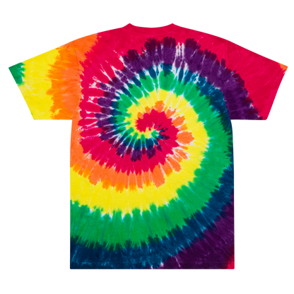 Embroidered Everything Fades Oversized Tie-Dye T-Shirt