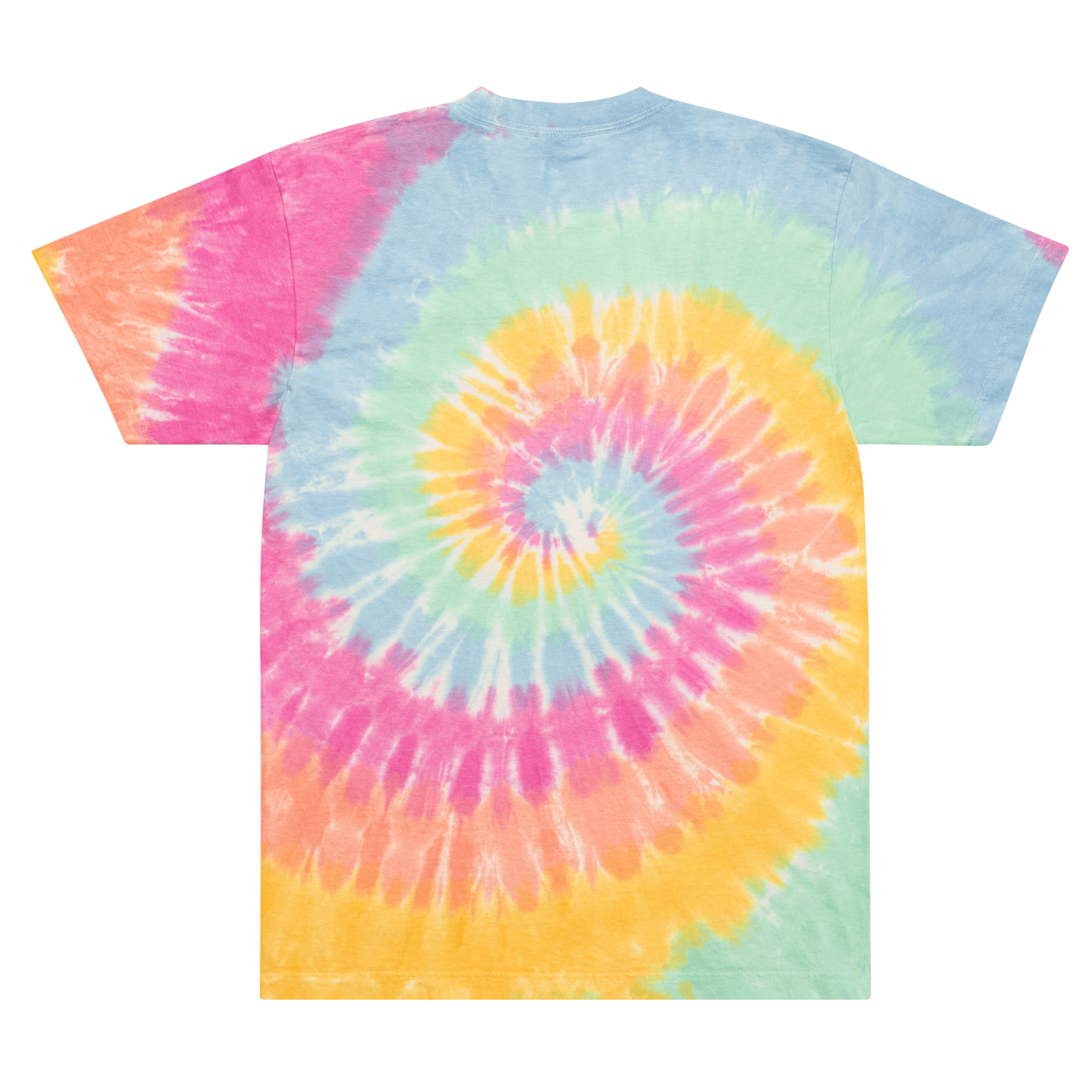 Embroidered Everything Fades Oversized Tie-Dye T-Shirt