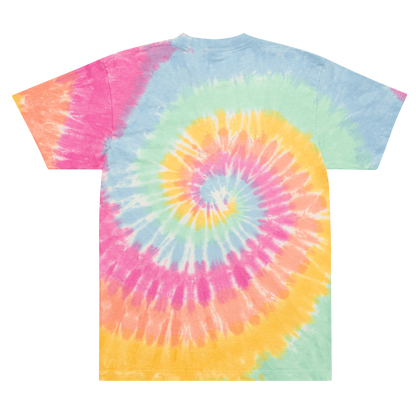 Embroidered Everything Fades Oversized Tie-Dye T-Shirt