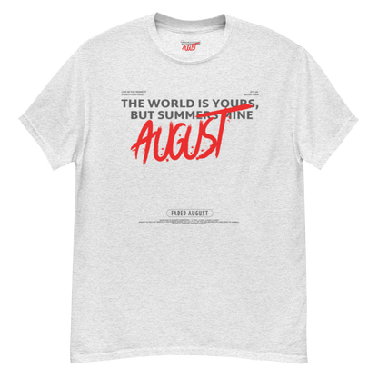 Faded August (Red/Grey Logo) Official  Unisex Classic Tee