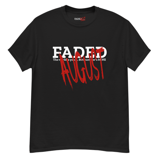 Faded August (No Back Print) Unisex T-Shirt