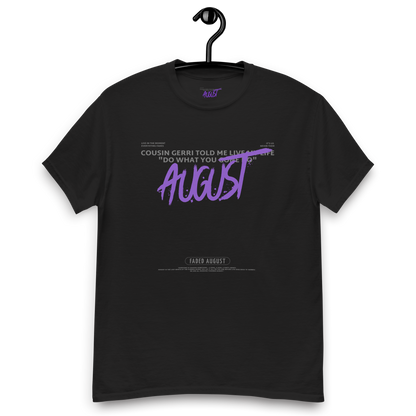 Faded August Gerri (Purple/Grey Logo) Official Unisex Classic Tee