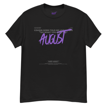 Faded August Gerri (Purple/Grey Logo) Official Unisex Classic Tee